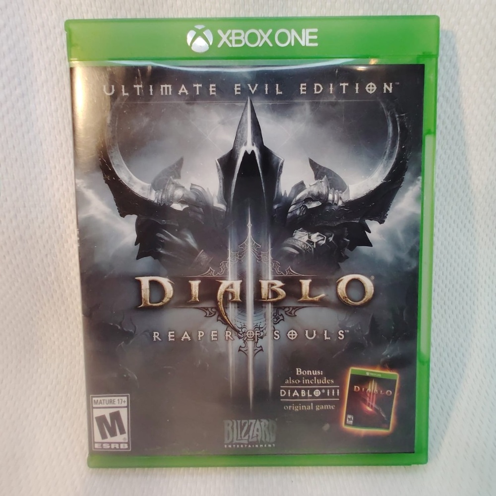 Diablo III Reaper of Souls Ultimate Evil Edition Xbox One Complete CIB G01-G112
